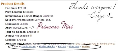 Amazon.com Top 100 Paid Fantasy Series Best Seller!