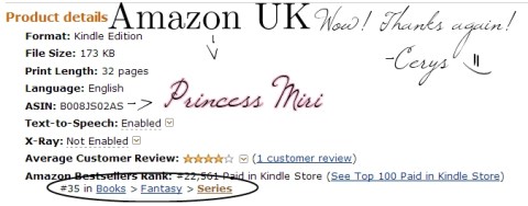 Amazon.co.uk Top 100 Paid Fantasy Series Best Seller!